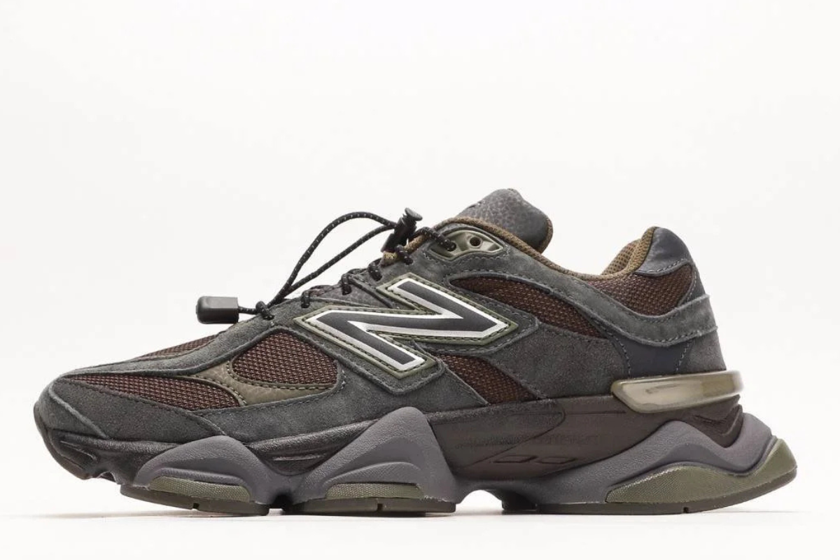 New Balance 9060 in Blacktop and Dark Moss