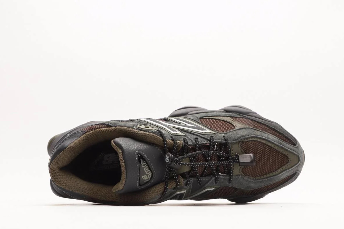 New Balance 9060 in Blacktop and Dark Moss