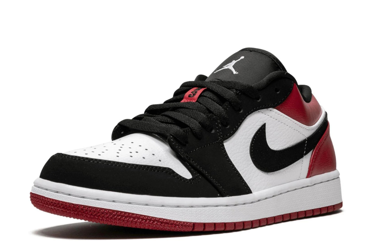 Air Jordan 1 Low in the iconic "Black Toe" Colorway
