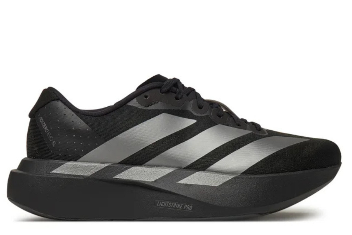 Adidas Adizero in Core Black and Iron Metallic