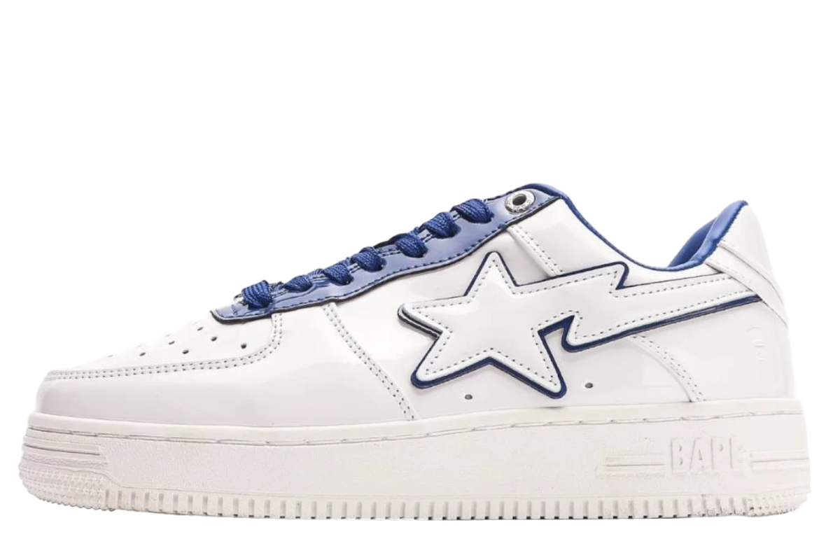 A Bathing Ape Bape Sta White Blue Edition