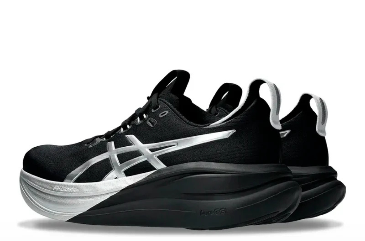 Asics Gel Nimbus 28 Hombre Platinum Black