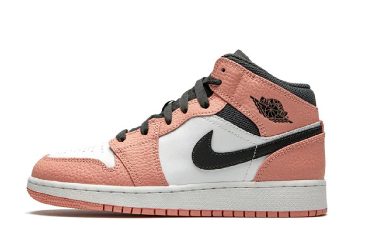 Air Jordan 1 Mid GS Pink Quartz Edition