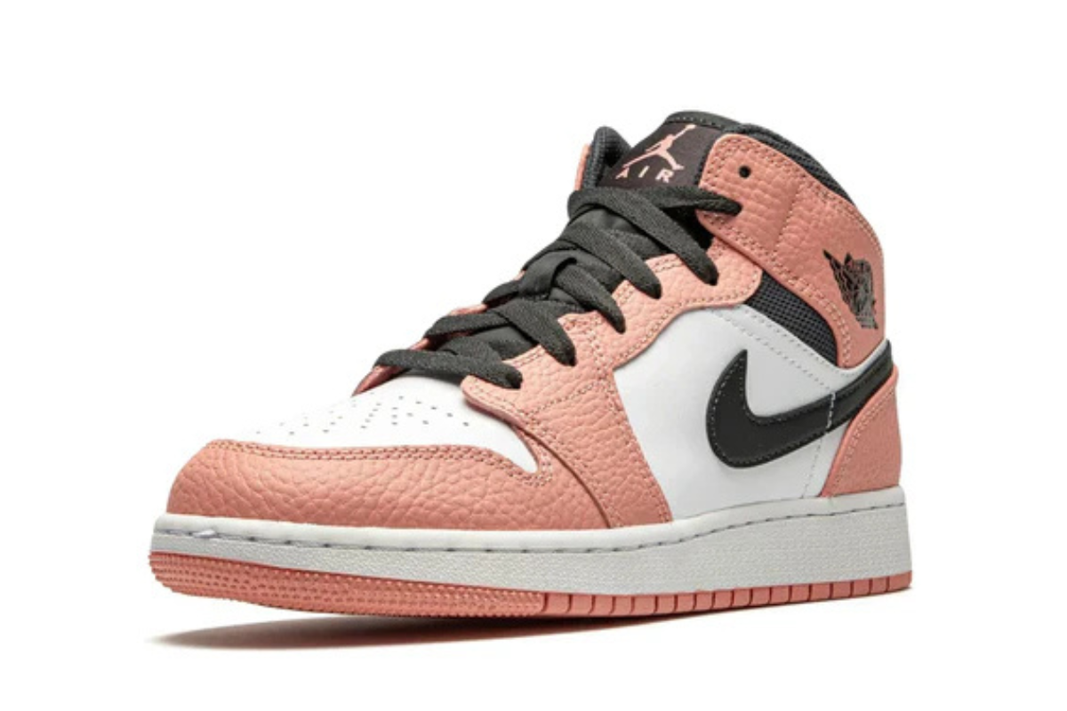 Air Jordan 1 Mid GS Pink Quartz Edition