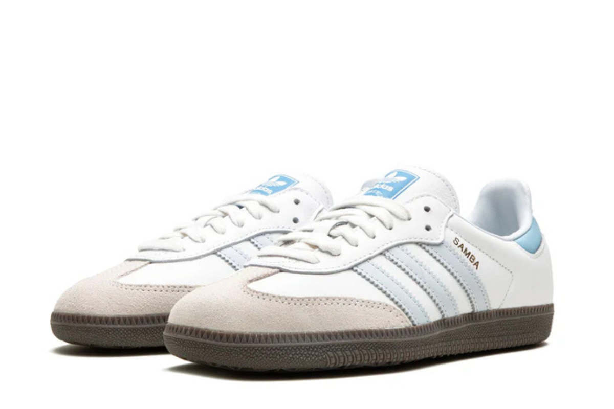 Adidas Samba OG "White/Halo Blue"