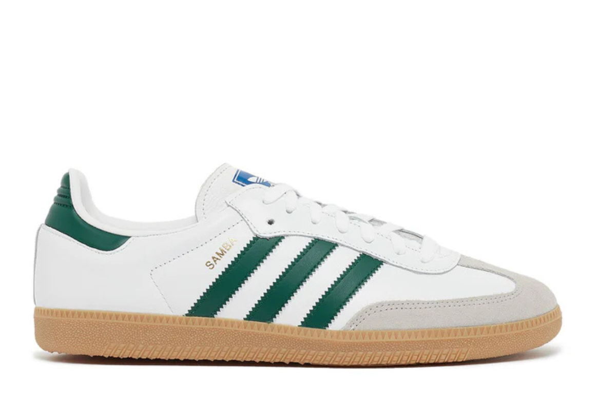 Adidas Samba OG "White/Collegiate Green/Gum"