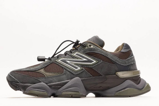 New Balance 9060 in Blacktop and Dark Moss