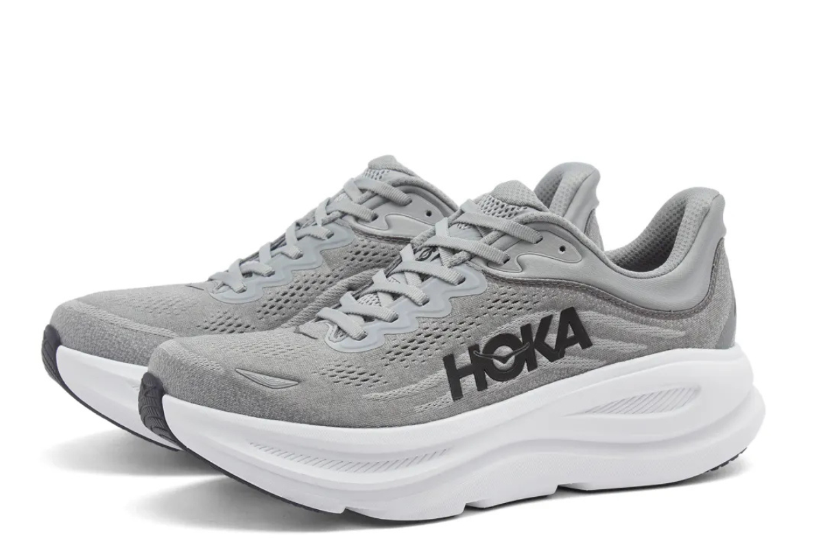 Hoka Bondi 9 in Galactic Grey & Stellar Grey