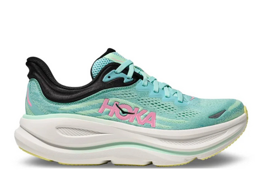 Hoka Bondi 9 in Blue Spark Mint Fluorite