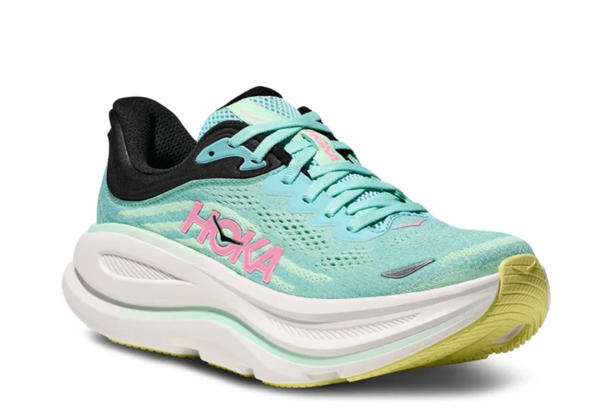 Hoka Bondi 9 in Blue Spark Mint Fluorite