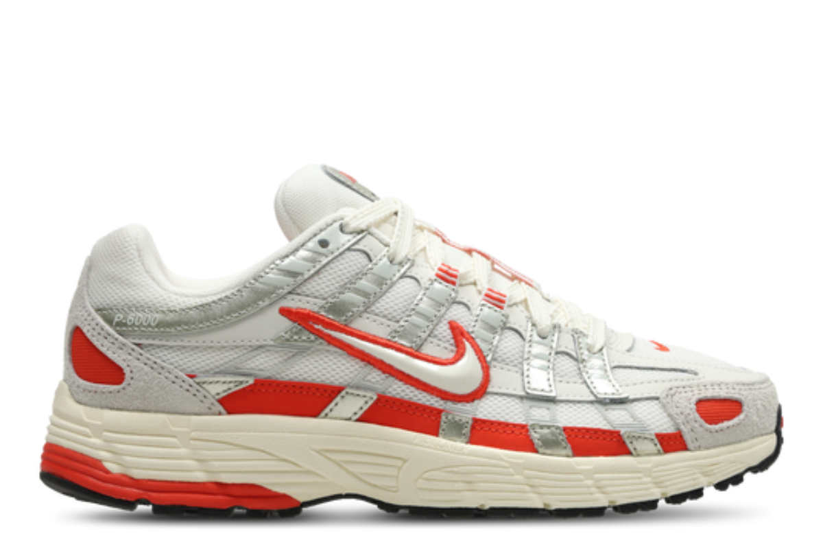 Nike P-6000 in Sail Picante Red Colorway