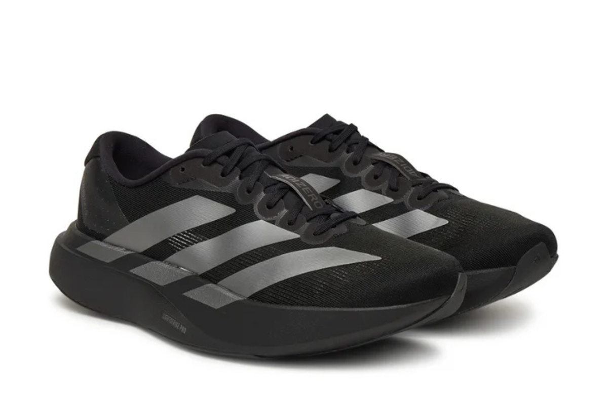 Adidas Adizero in Core Black and Iron Metallic