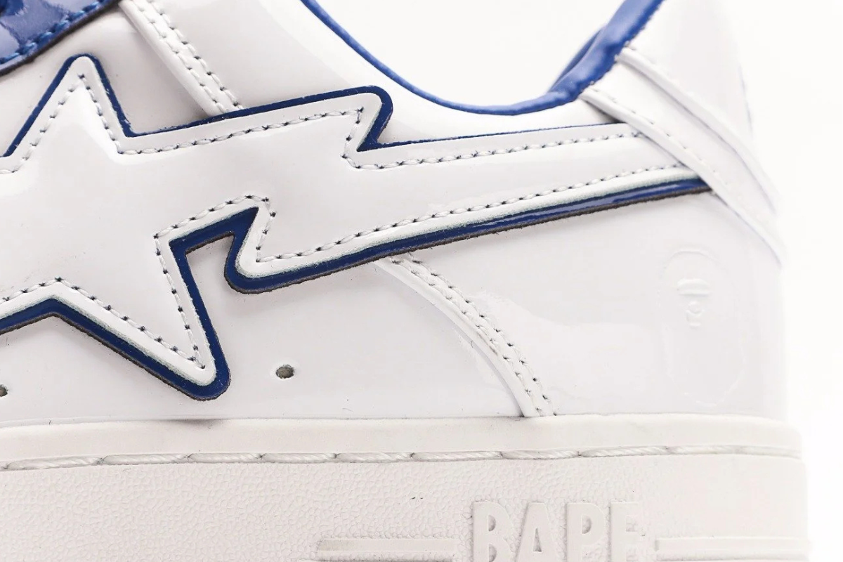 A Bathing Ape Bape Sta White Blue Edition