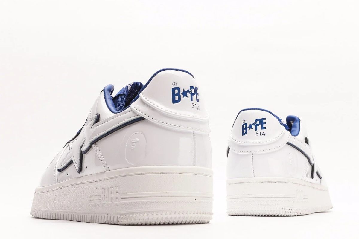 A Bathing Ape Bape Sta White Blue Edition