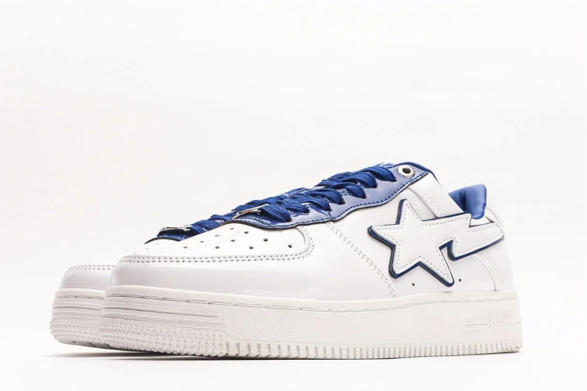 A Bathing Ape Bape Sta White Blue Edition