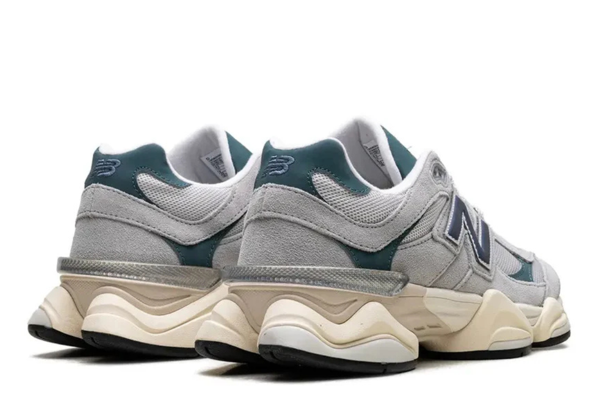 New Balance 9060 in the striking 'Concrete Vintage Indigo New Spruce'