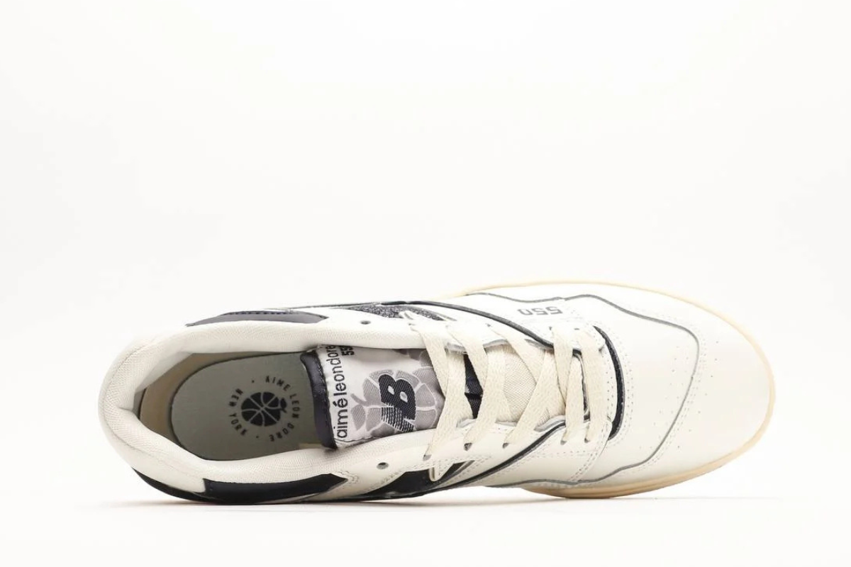 New Balance 550 Aime Leon Dore White and Navy Edition