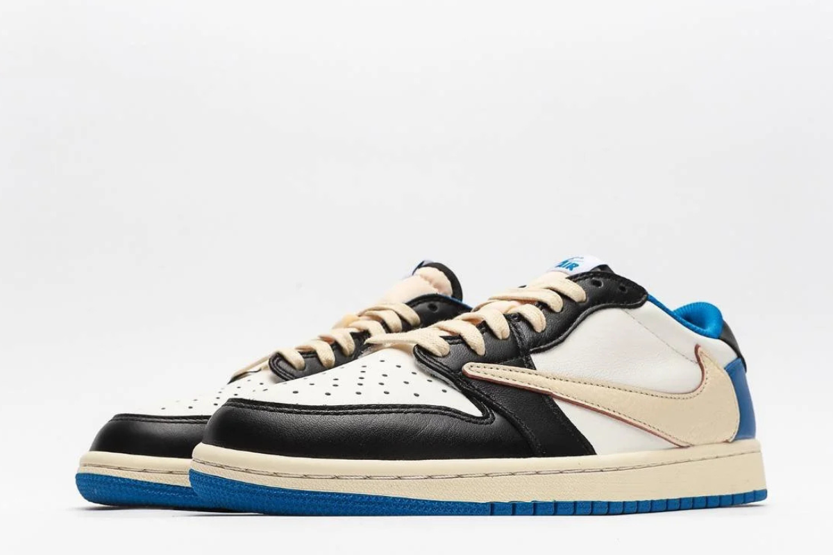 AJ 1 Travis Scott x Nike Blue Black White Edition