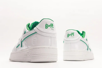 A Bathing Ape Bape Sta White Green Edition
