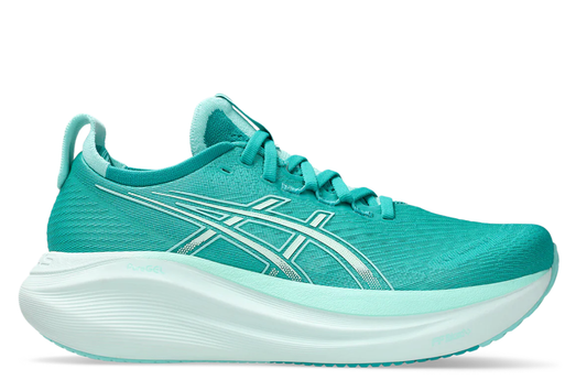 Asics Gel Nimbus 27 in Wave Teal – Illuminate Mint Edition