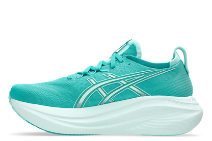 Asics Gel Nimbus 27 in Wave Teal – Illuminate Mint Edition