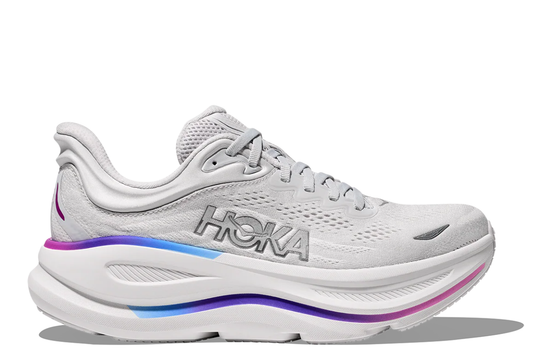 Hoka Bondi 9 Cosmic Grey and White