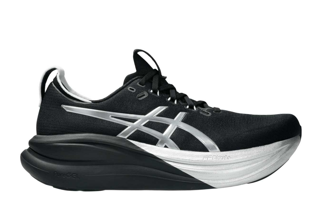 Asics Gel Nimbus 28 Hombre Platinum Black