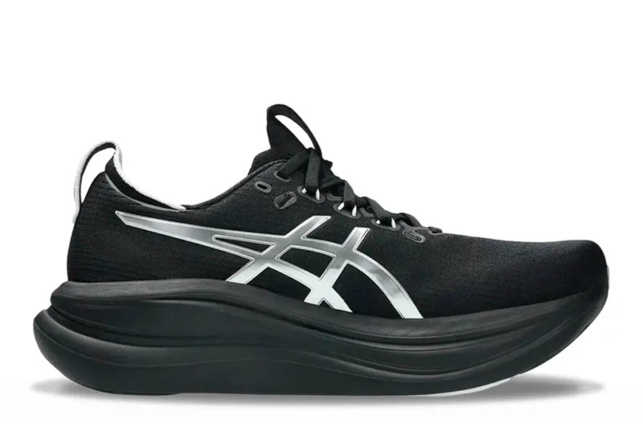 Asics Gel Nimbus 28 Hombre Platinum Black