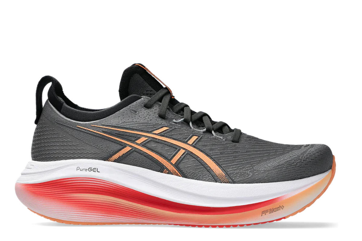 Asics Gel-Nimbus 27 in Carbon/Mojave