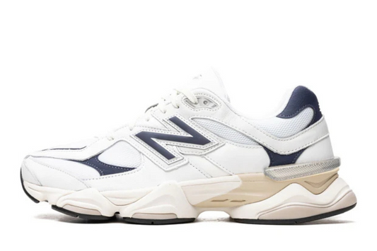 New Balance 9060 in "White/Navy"