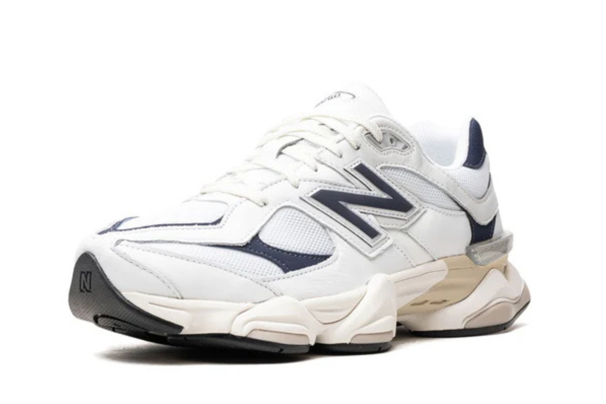 New Balance 9060 in "White/Navy"