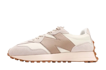 New Balance 327 Beige White Gum Pink