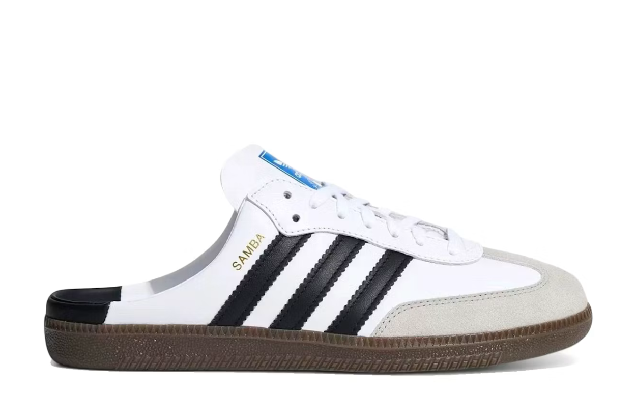 Adidas Samba Mule White Black Gum