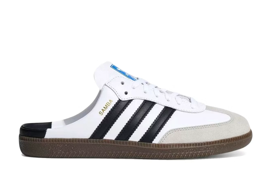 Adidas Samba Mule White Black Gum