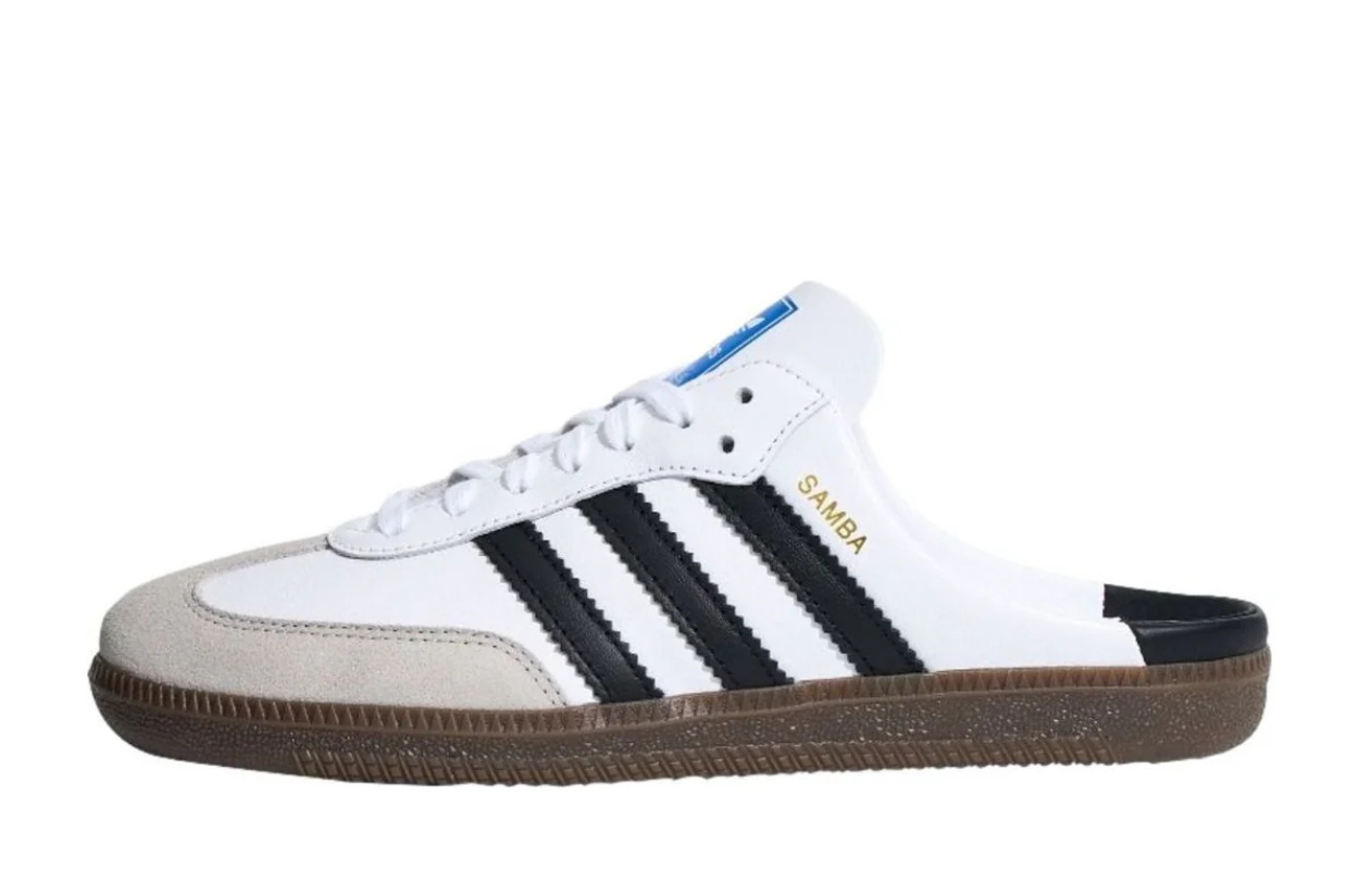Adidas Samba Mule White Black Gum