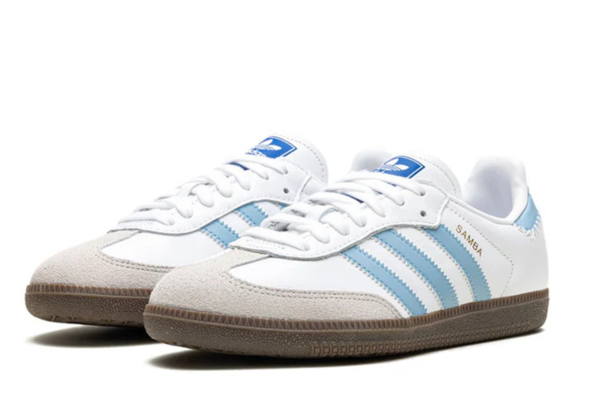 Adidas Samba OG "White/Sky Blue"