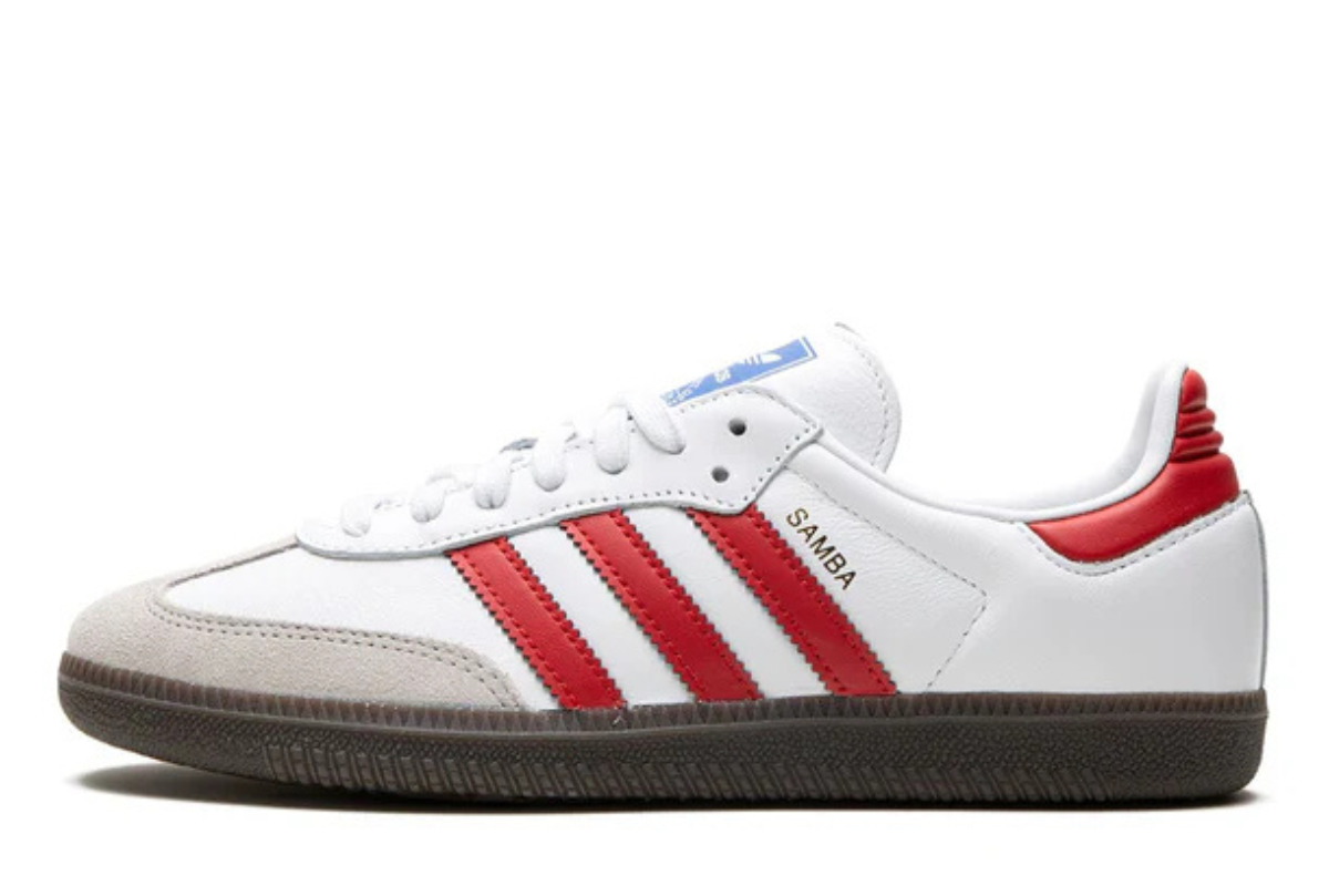 Adidas Samba OG "White/Better Scarlet"