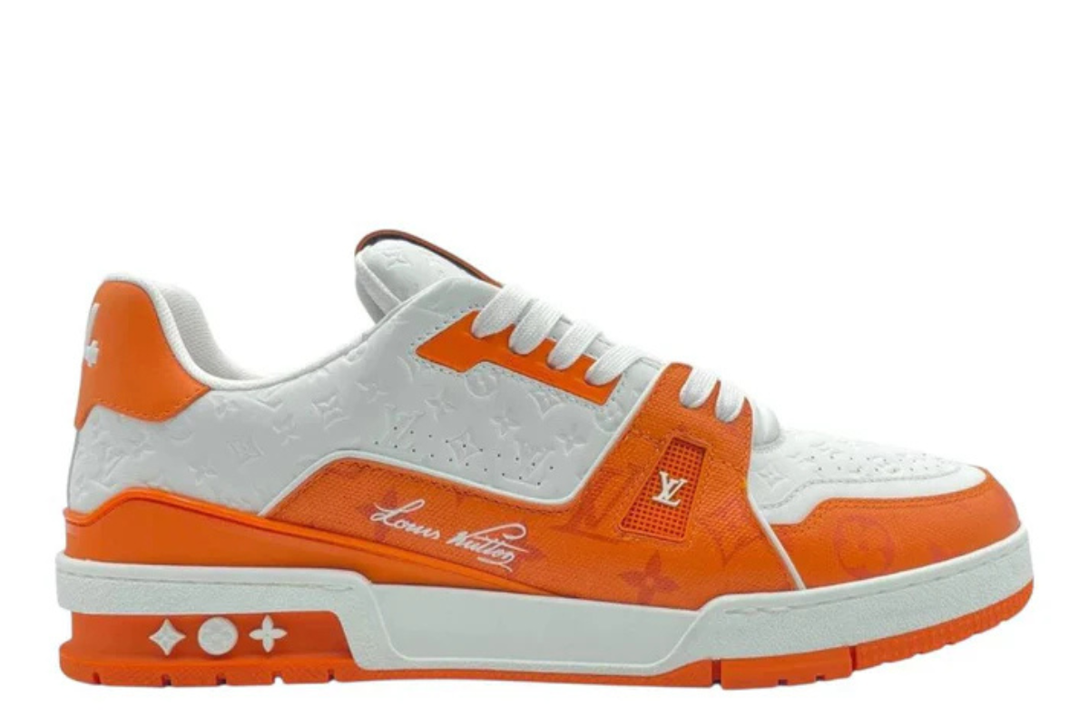 Louis Vuitton LV Trainer White x Orange