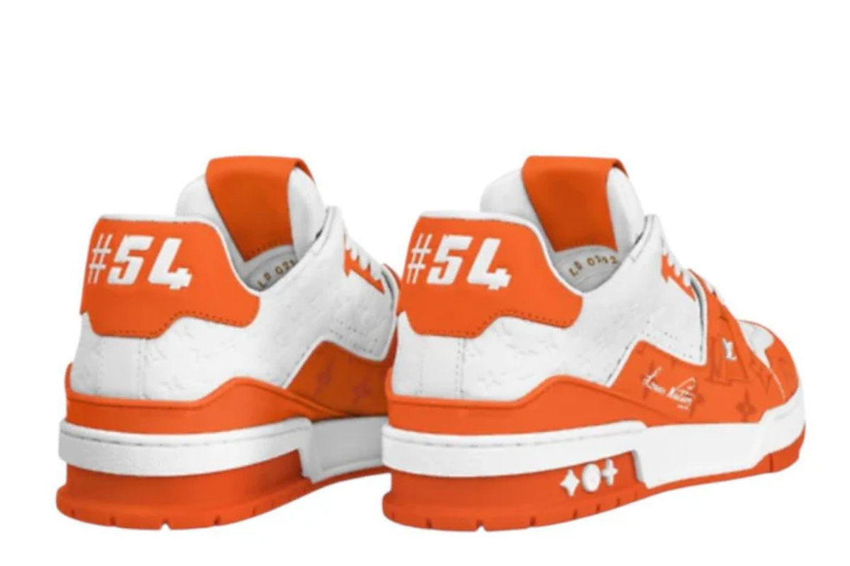 Louis Vuitton LV Trainer White x Orange