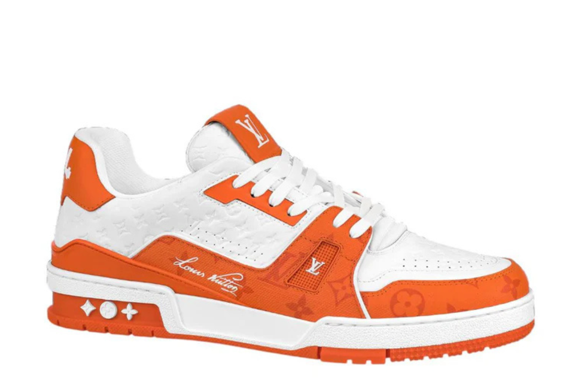 Louis Vuitton LV Trainer White x Orange