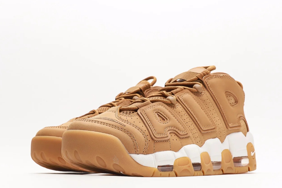 Nike Air More Uptempo 96 Quilted Wheat Gum Light Brown Edition