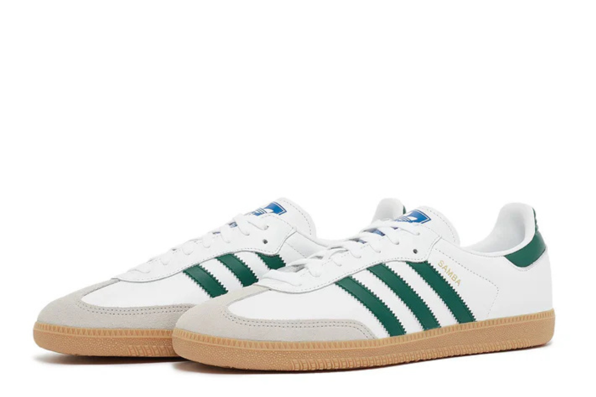 Adidas Samba OG "White/Collegiate Green/Gum"